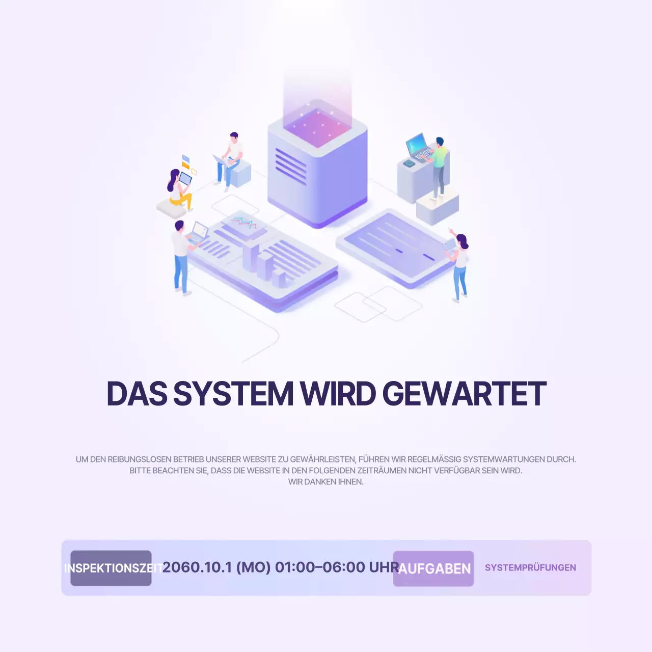 Mauve Modern System Checkup Leitfaden