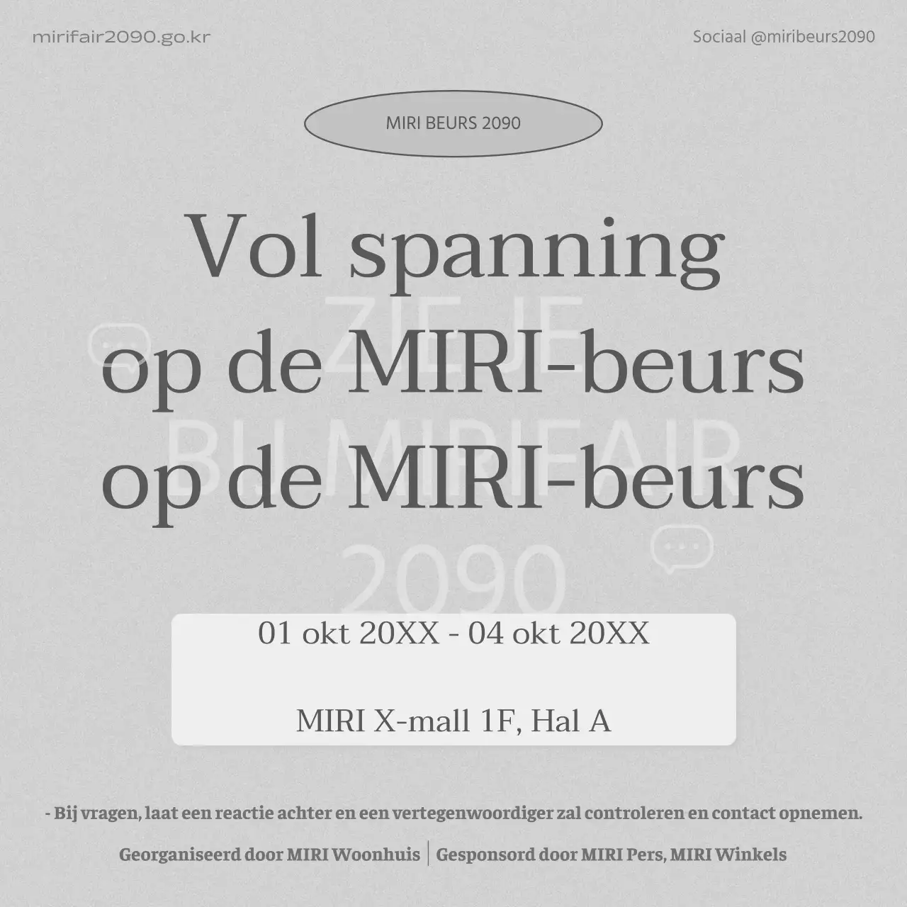 Grijze, minimalistische aankondigingen van vragen en antwoorden