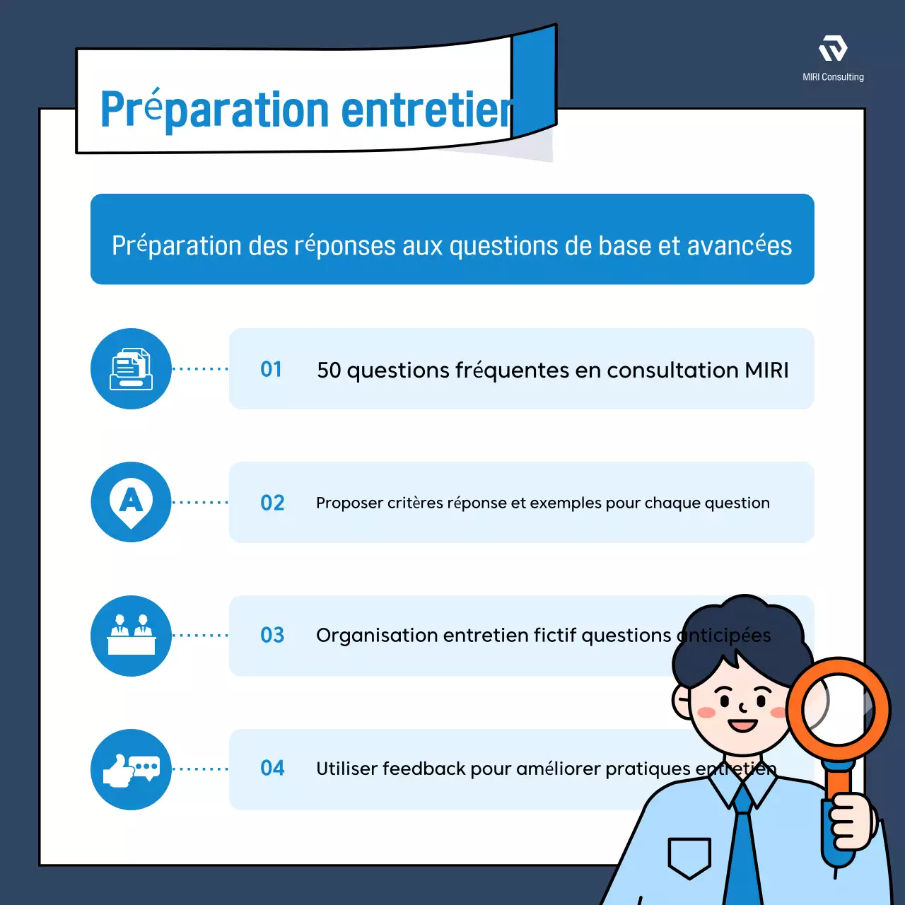 Promouvoir les revues d'emploi modernes en bleu et en orange
