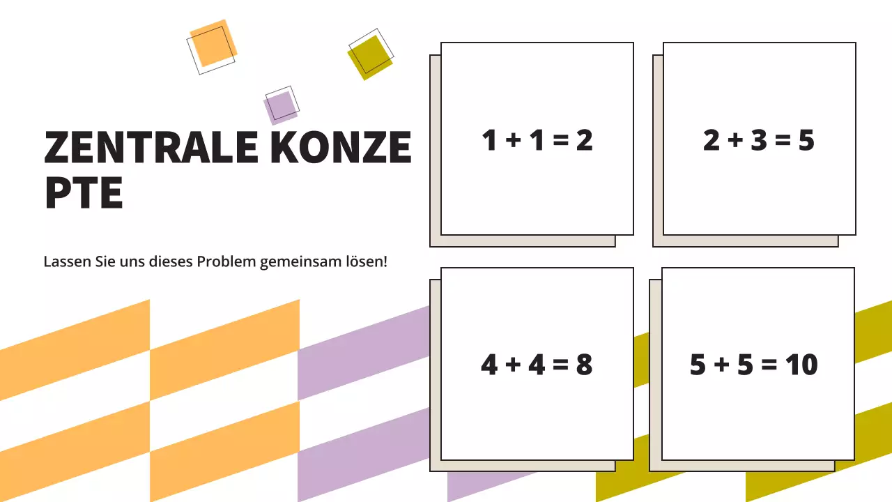 Bunte, einfache Materialien für den Mathematikunterricht