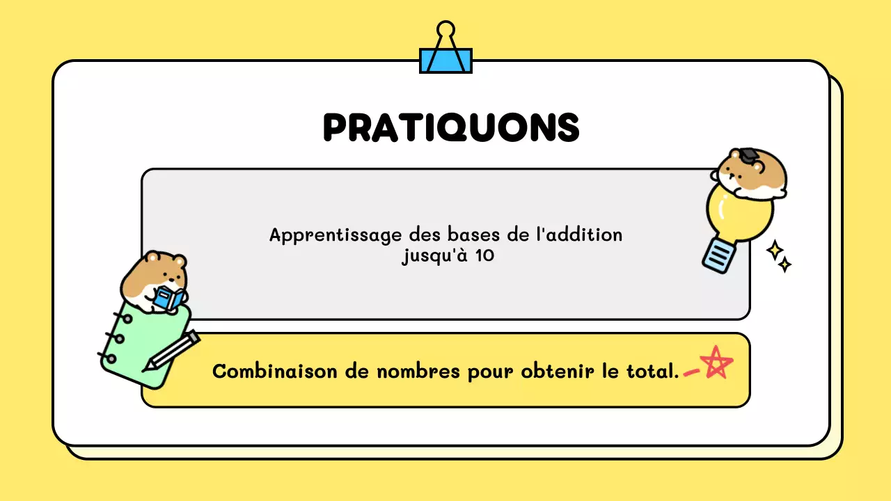 cours de mathématiques de base en jaune