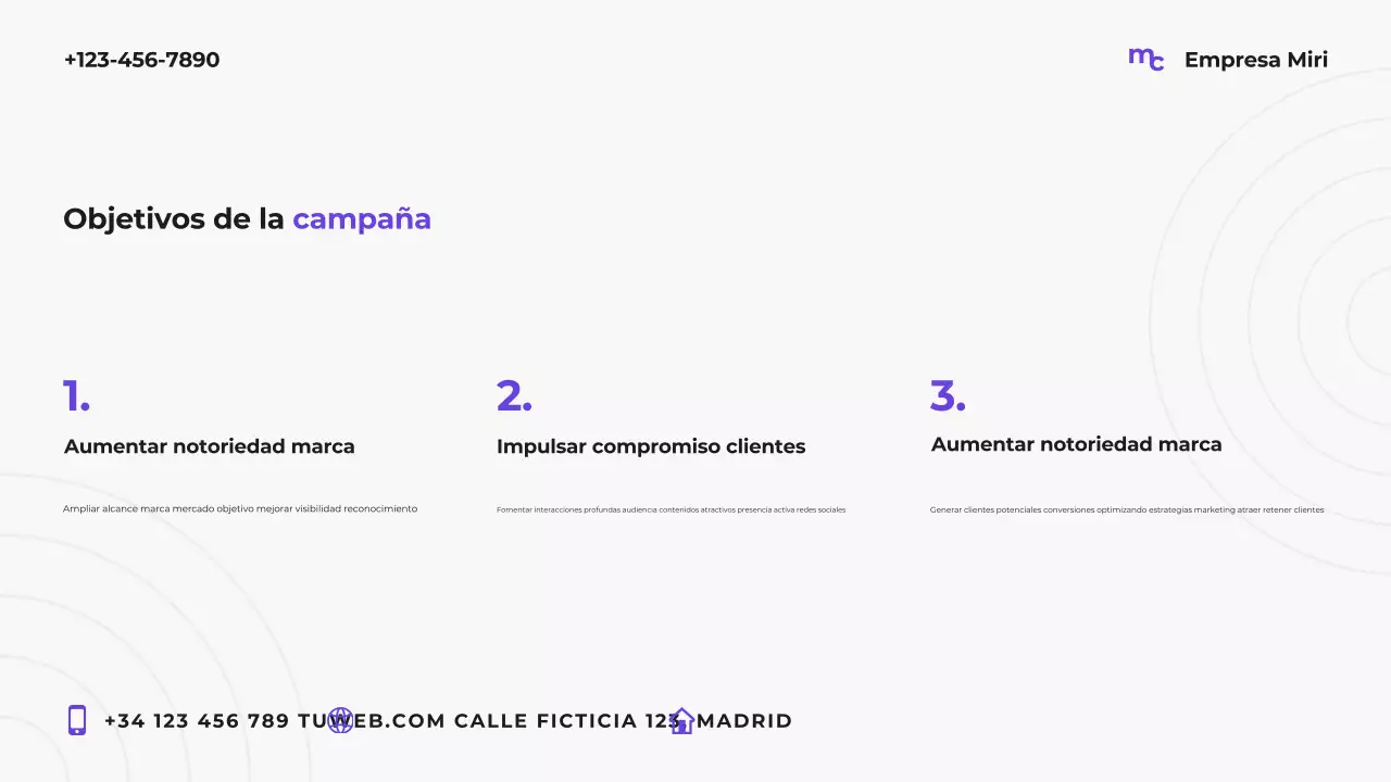 Plan de marketing moderno Purple