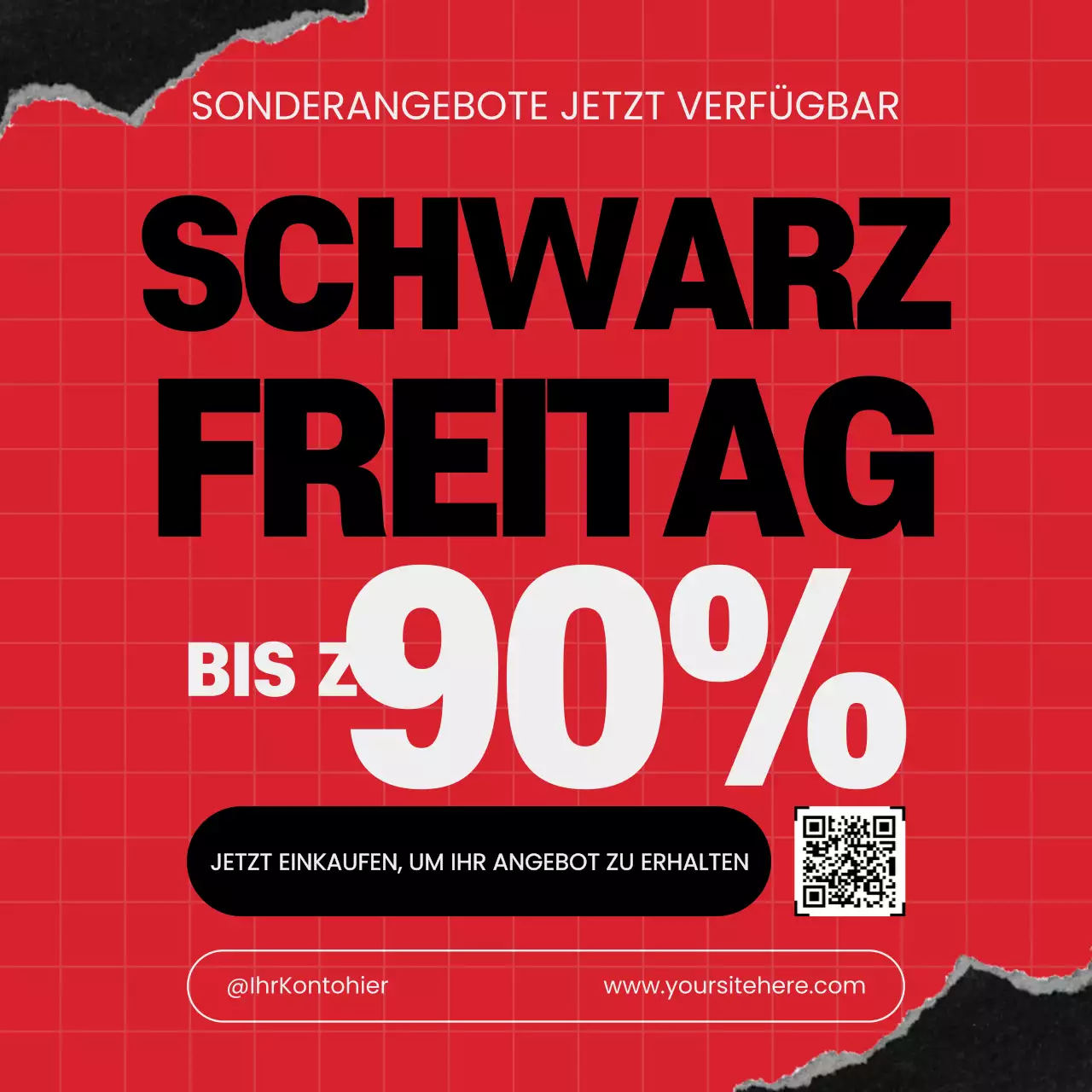 red bold Black Friday Aktion