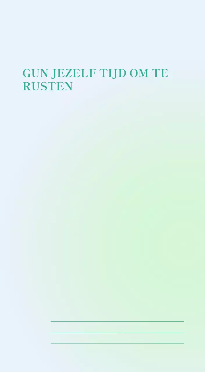 Minimalistische kalender met kleurverloop