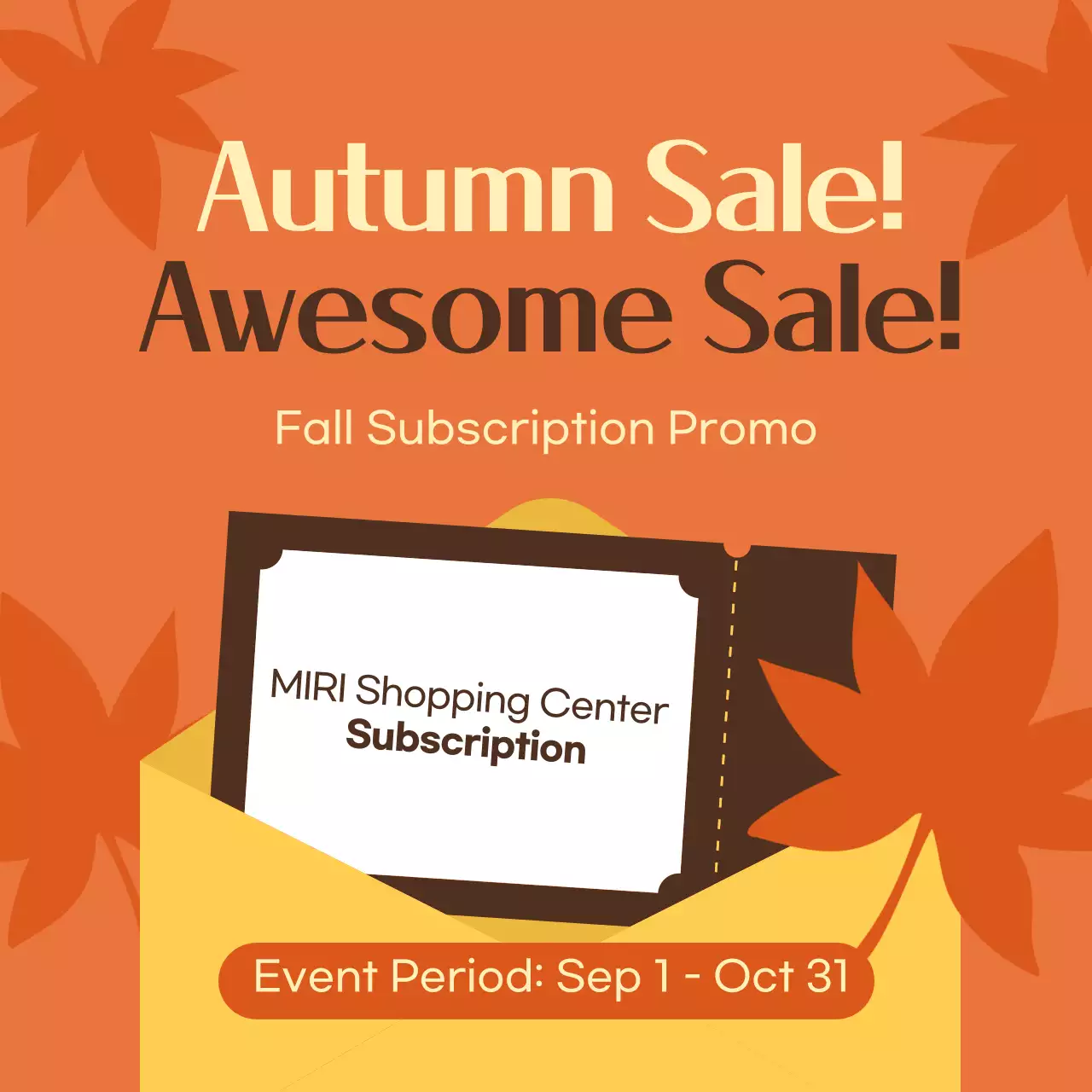 Postagem de promoção de venda da Orange Trendy nas redes sociais