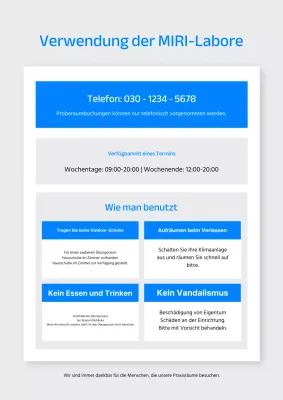 Blau Einfache Ankündigungen