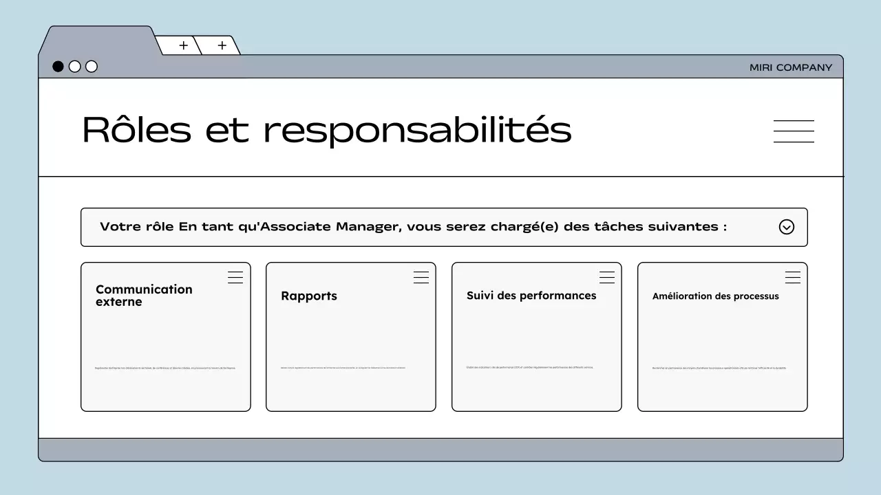lignes directrices pour les employés de blue modern