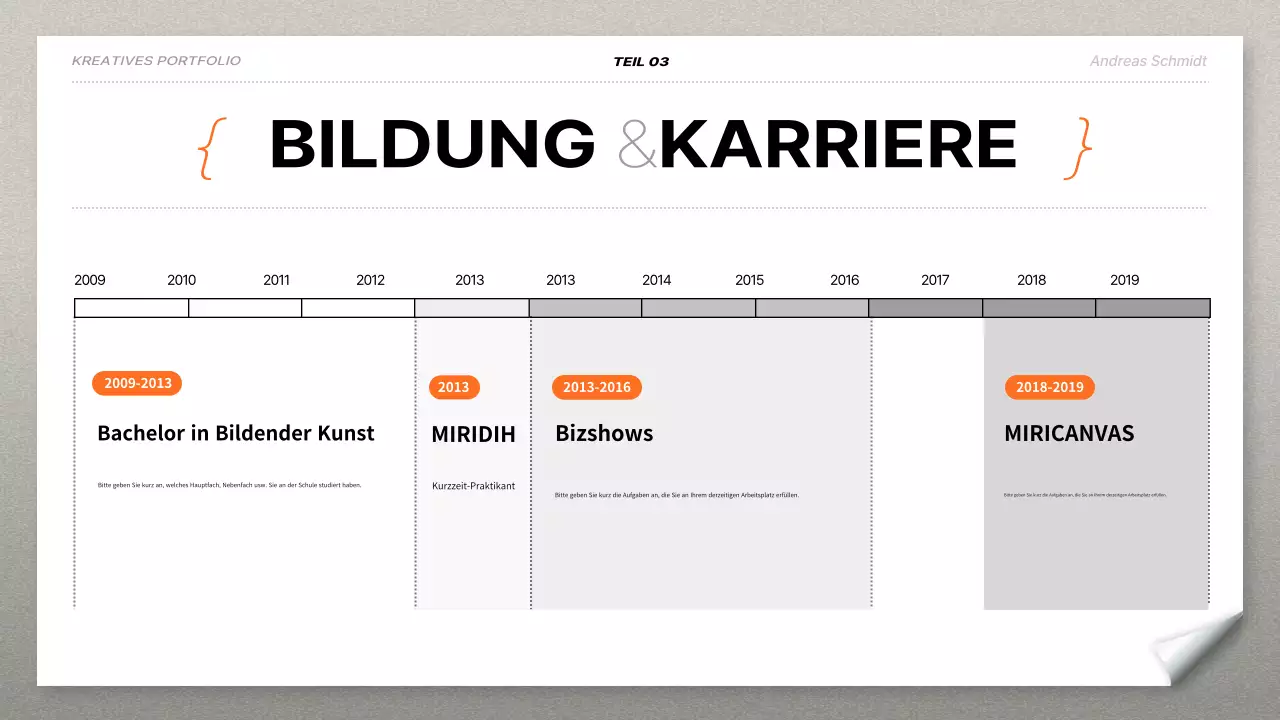 black bold job lebenslauf