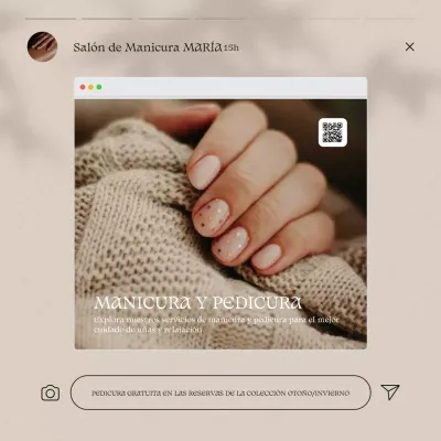 anuncio manicura beige tierra