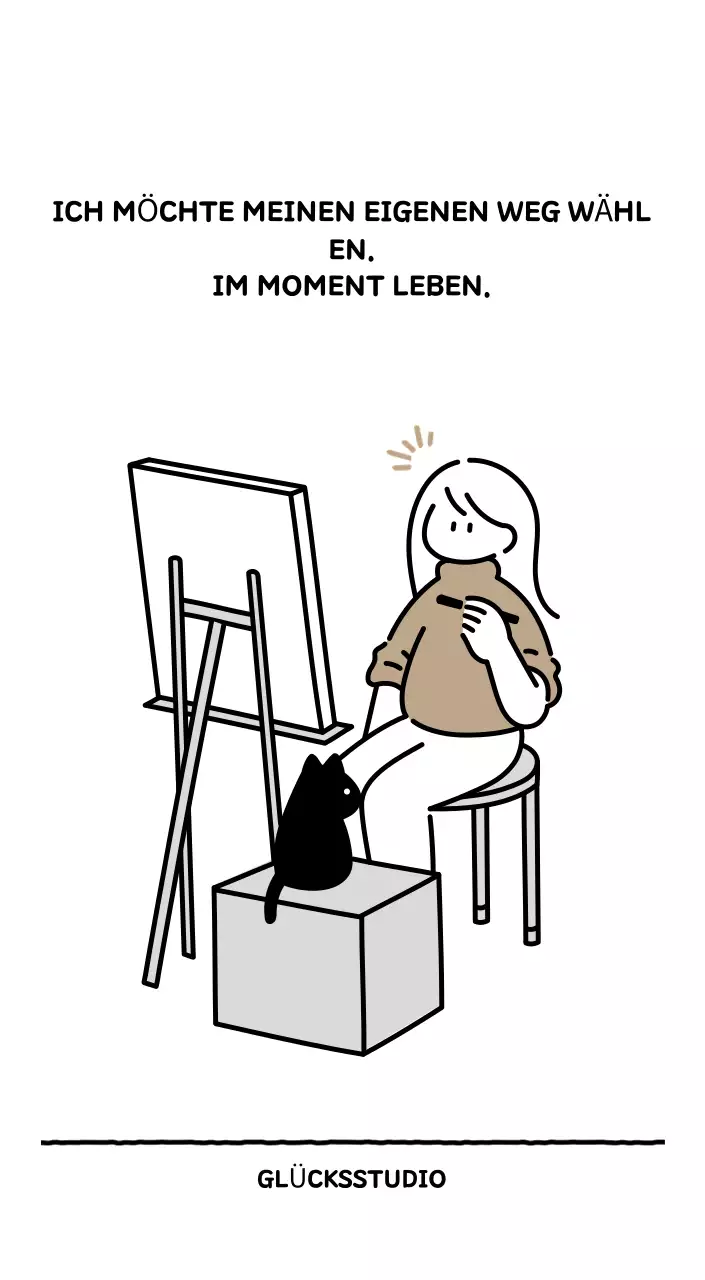 Illustrierter Kalender mit schönem Linienstil