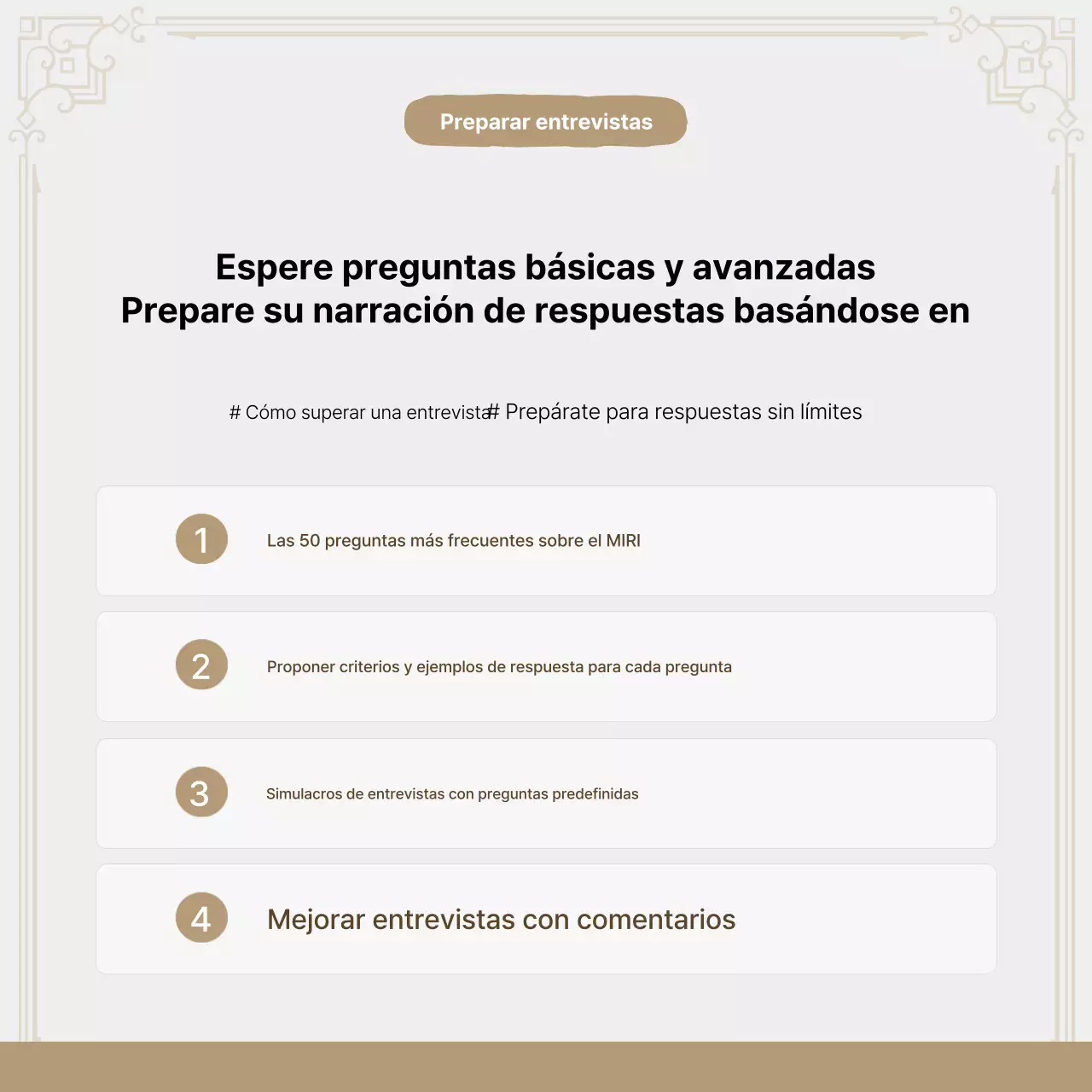 Promover el Coaching Laboral Moderno Beige