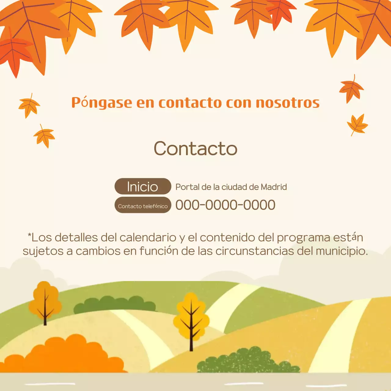 Guía de la Fiesta del follaje de naranjo