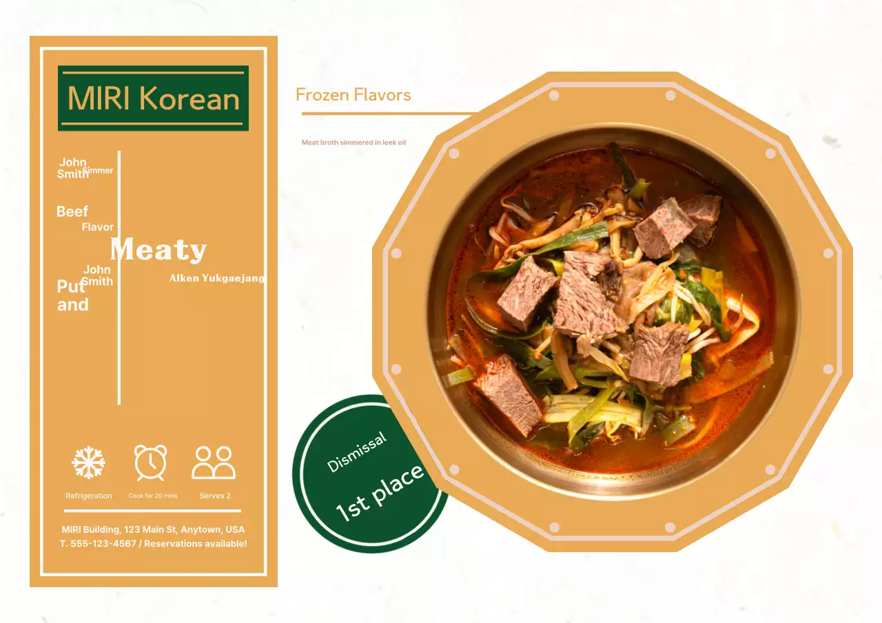 Tentang Beige Korean Meal Kit