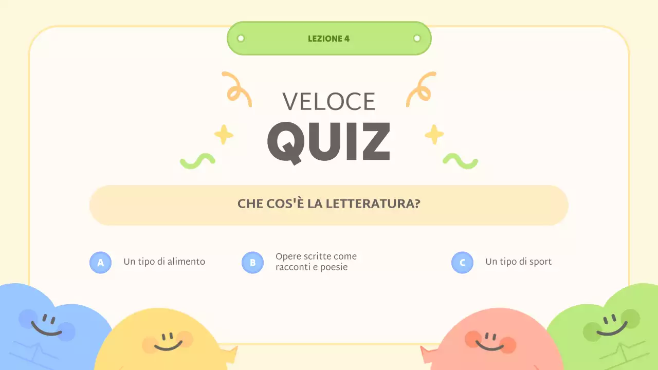 classe gialla di letteratura astratta