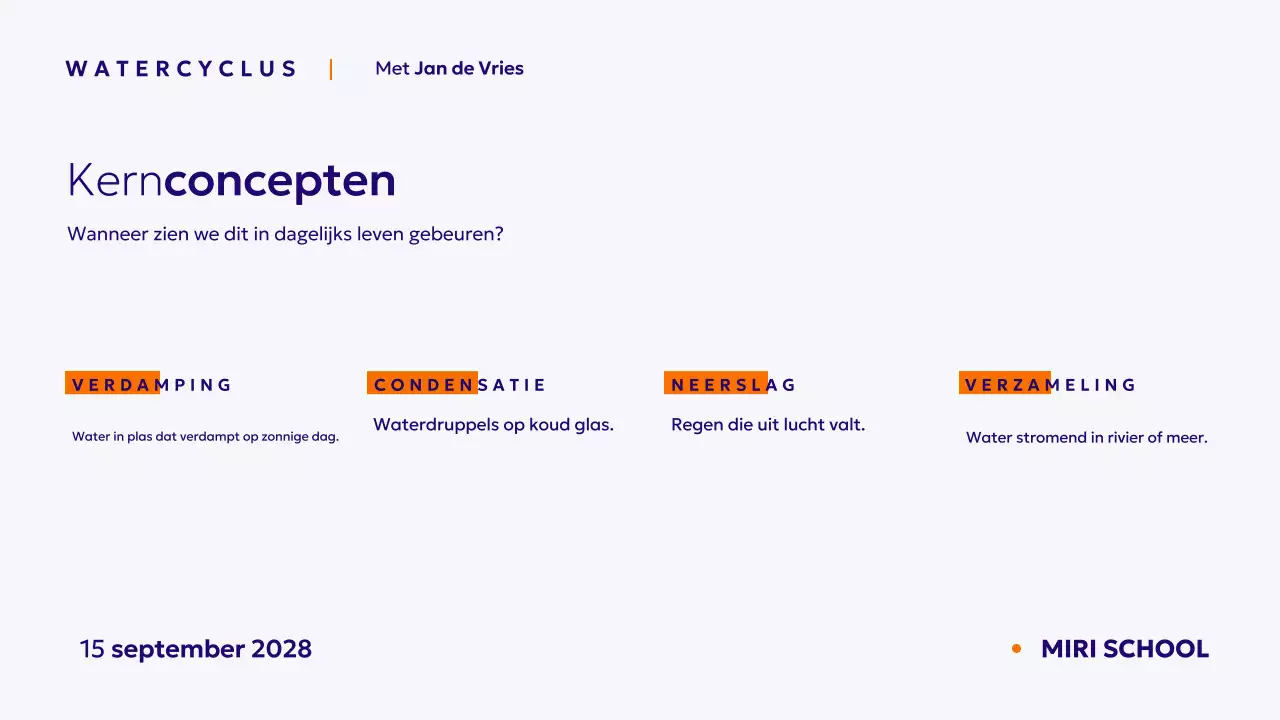 Blu minimale wetenschappelijke cursus presentatie