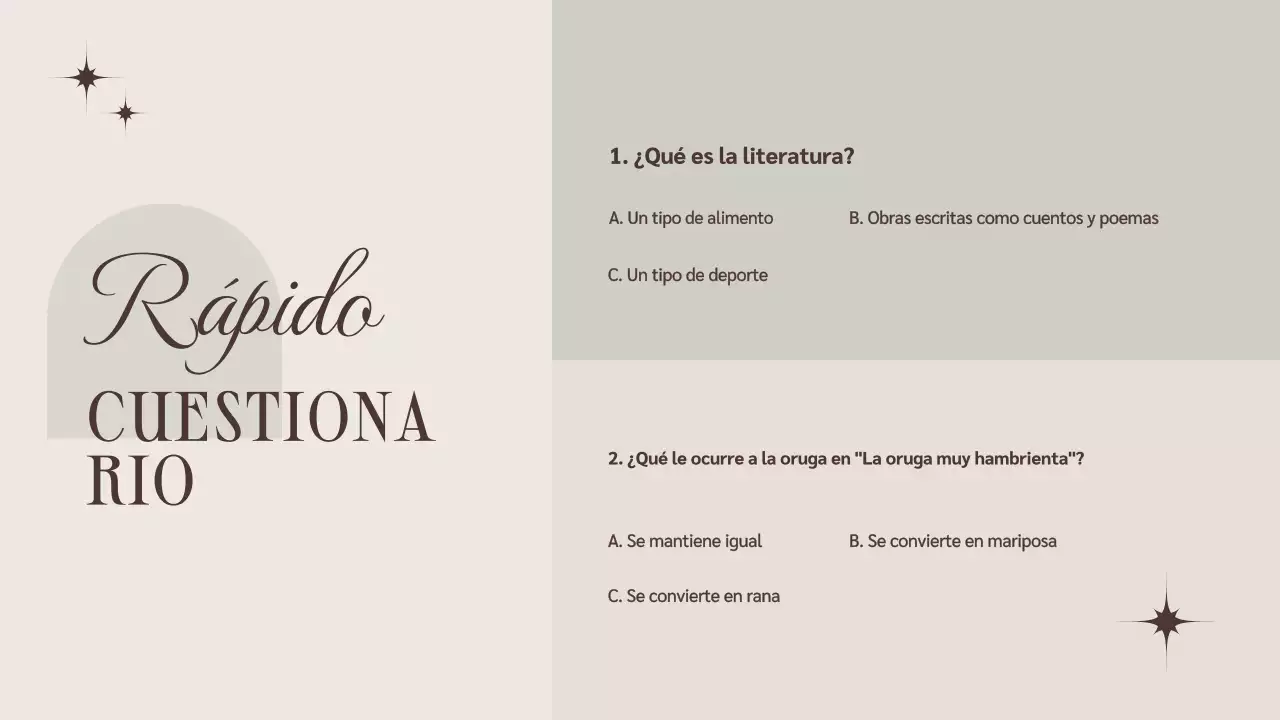 Presentación del Curso de Literatura Minimalista Marrón Beige