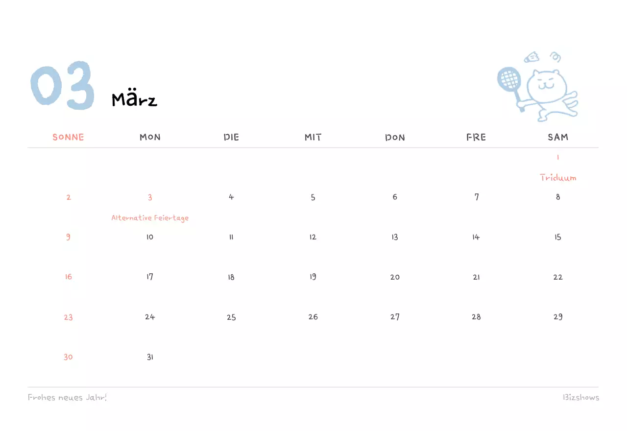 Tageskalender aus Elfenbein