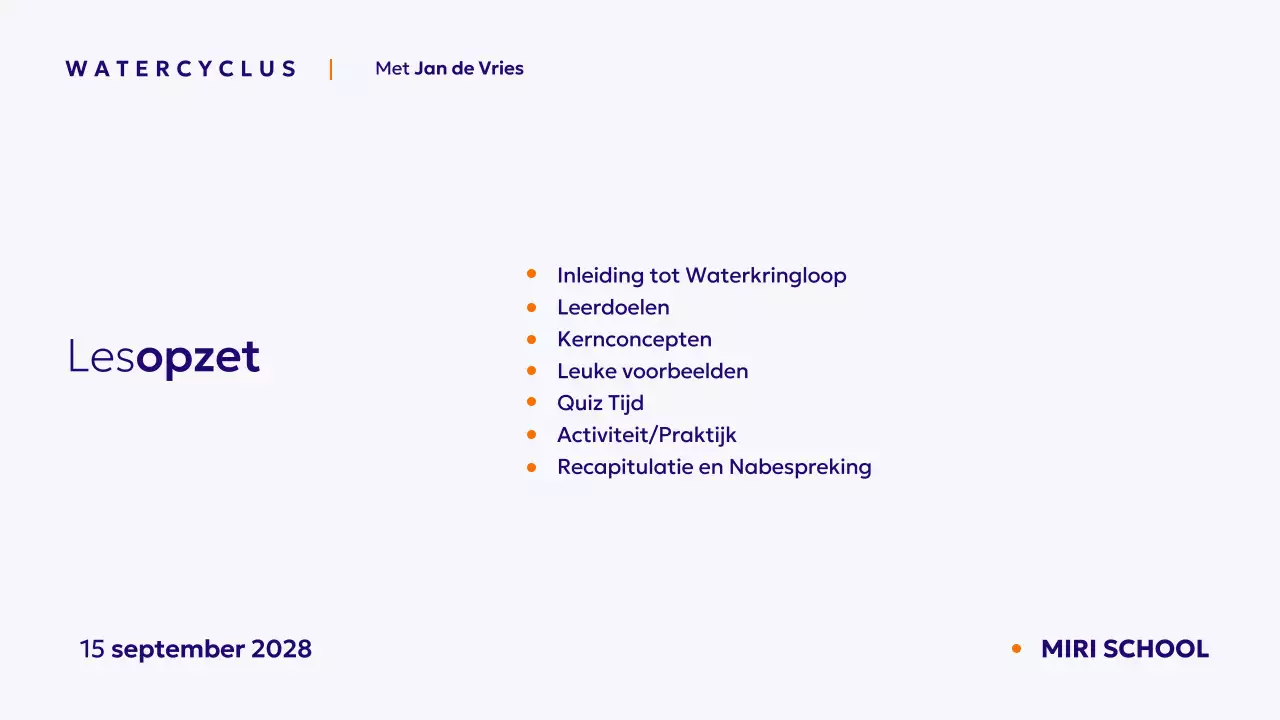 Blu minimale wetenschappelijke cursus presentatie