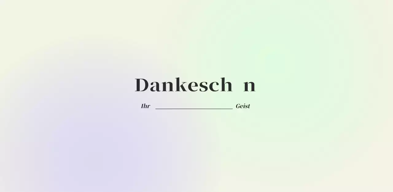 Minimalistischer Kalender mit Farbverlauf