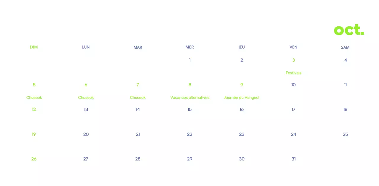 Calendrier d'entreprise avec de jolies illustrations