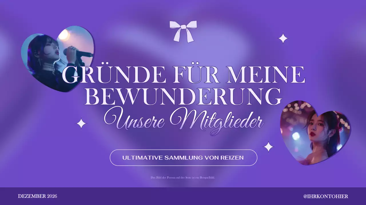 lila elegante Werbeanzeige