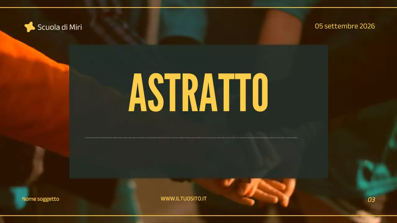 presentazione di un progetto professionale verde