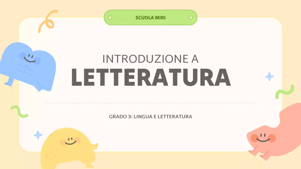 classe gialla di letteratura astratta