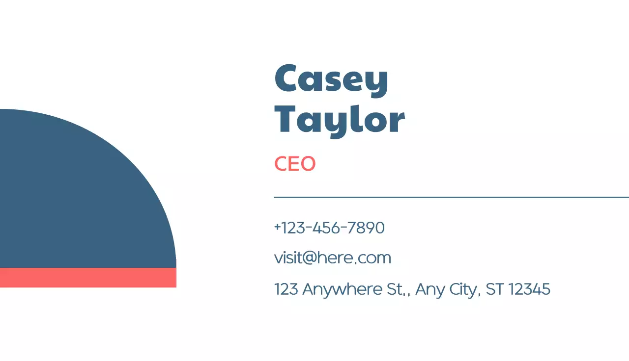 White Minimal Business Card