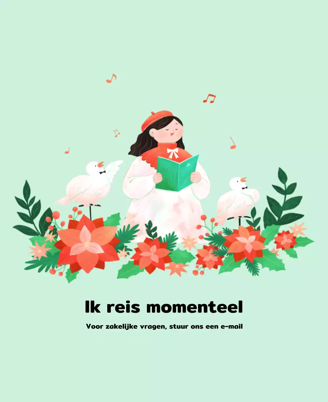 Nieuwjaarskalender met een warme geïllustreerde uitstraling