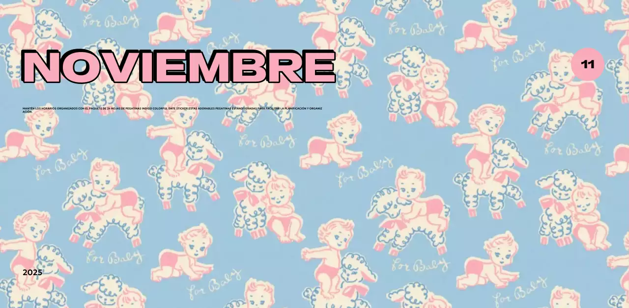 Coloridos calendarios con diversas ilustraciones retro