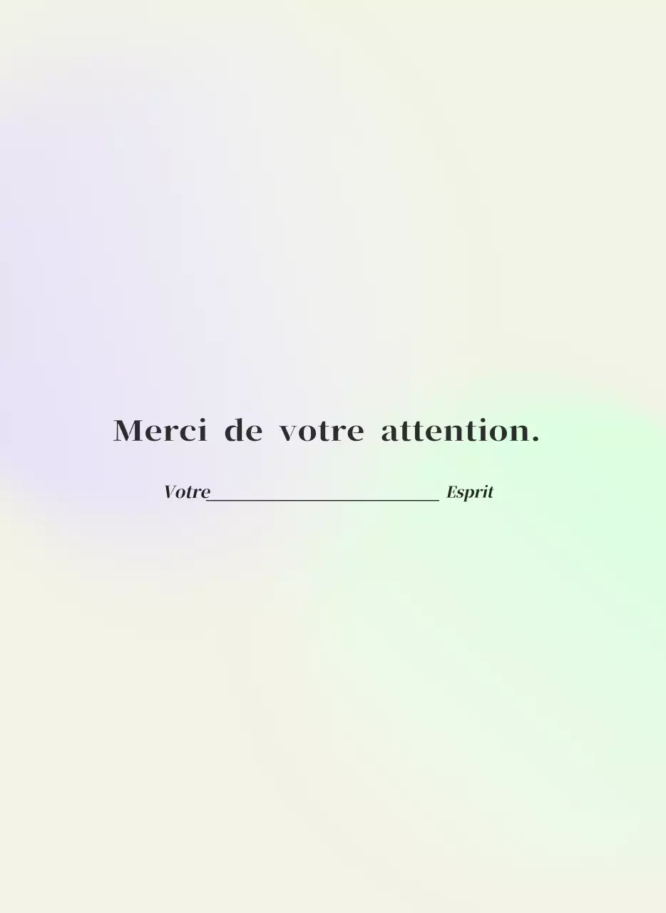 Calendrier minimaliste dégradé