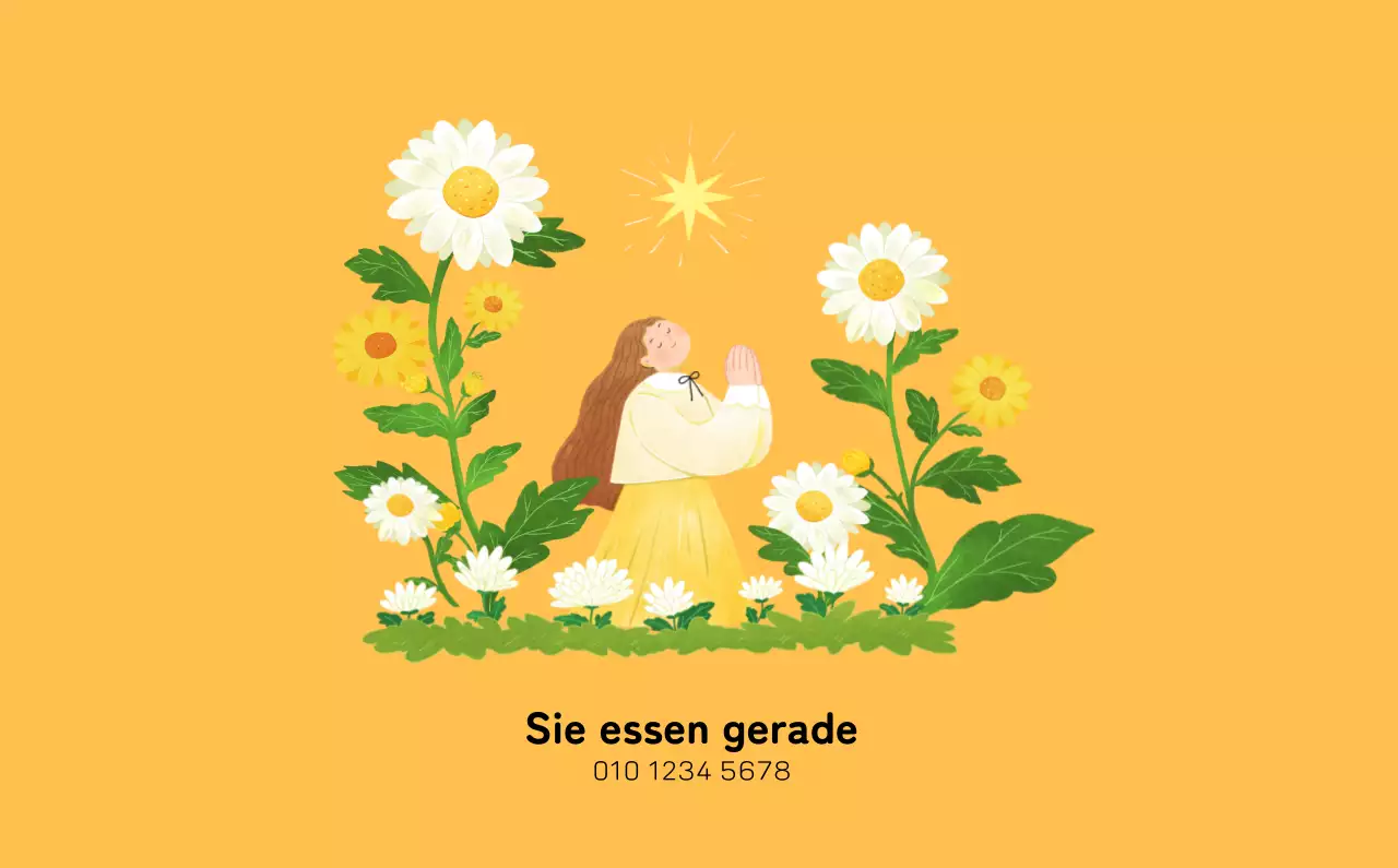 Neujahrskalender mit warmen Illustrationen