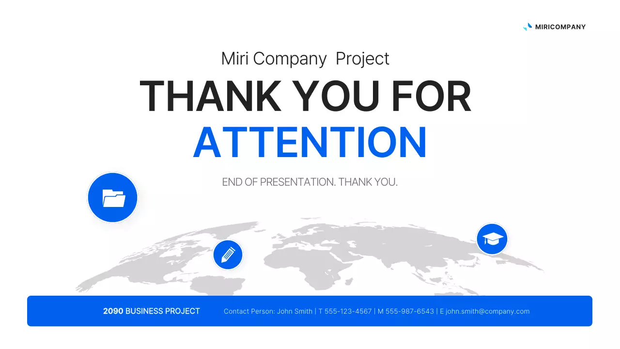 Apresentação de negócios profissional azul