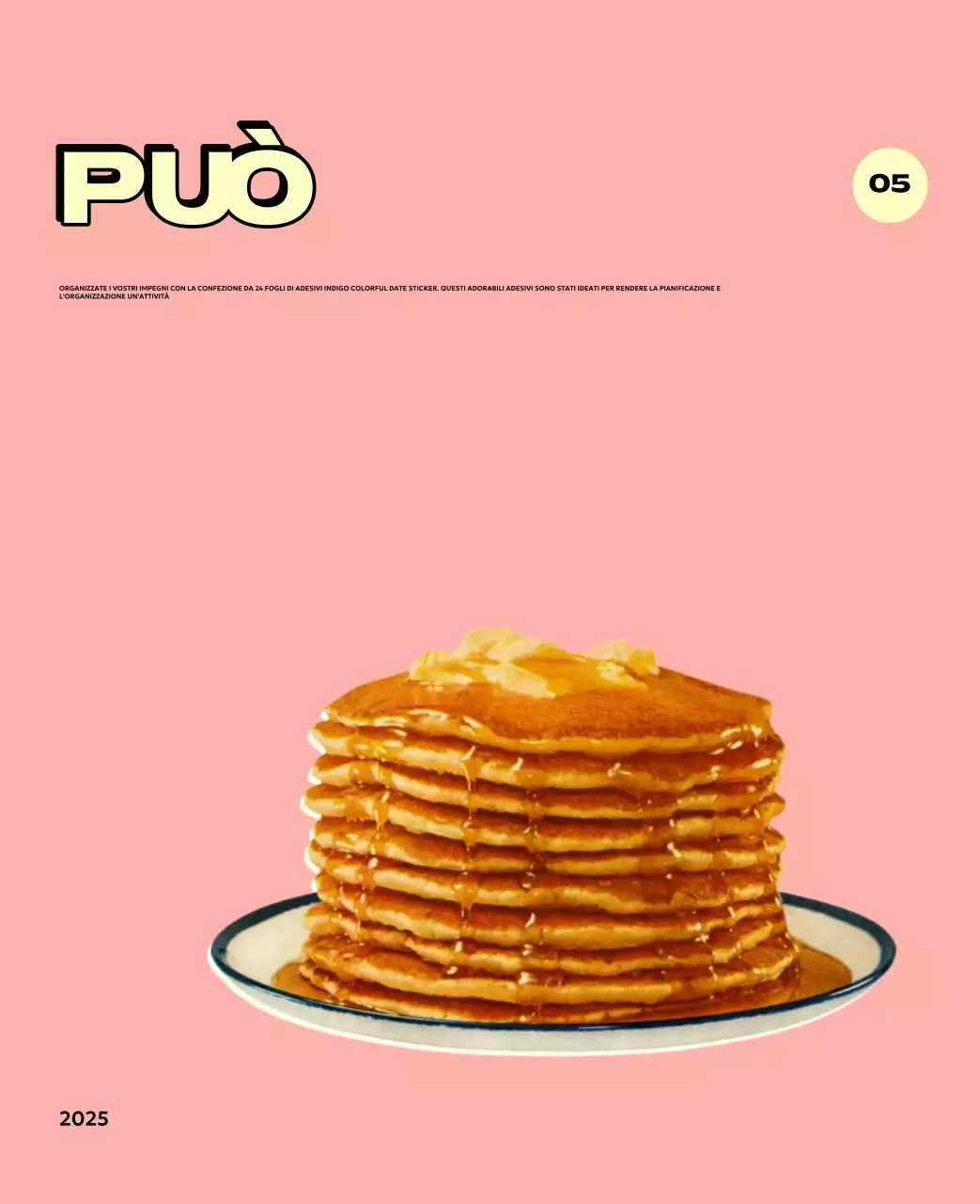 Calendari colorati con una varietà di illustrazioni retrò