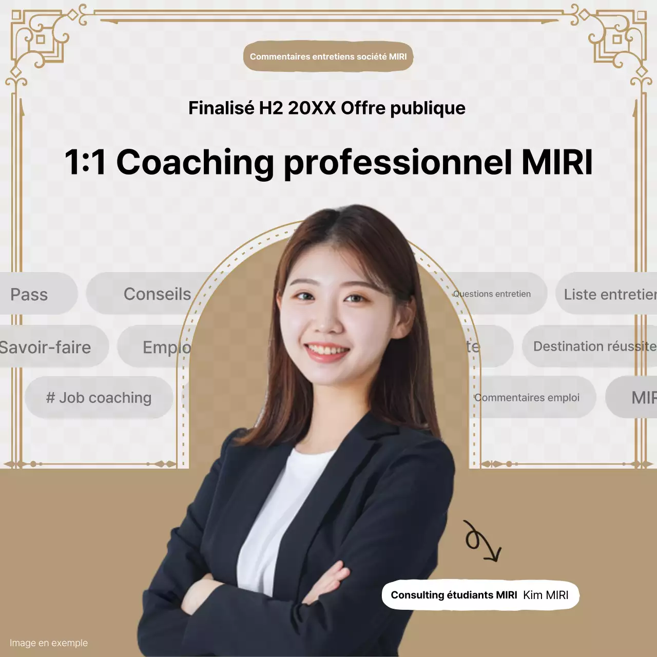 Promouvoir le coaching professionnel moderne Beige