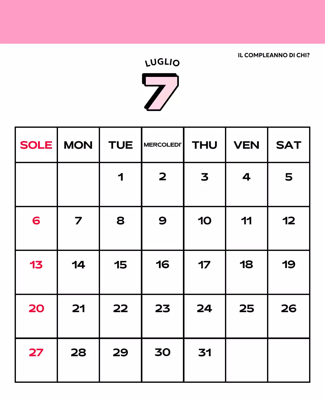 Calendari colorati con una varietà di illustrazioni retrò