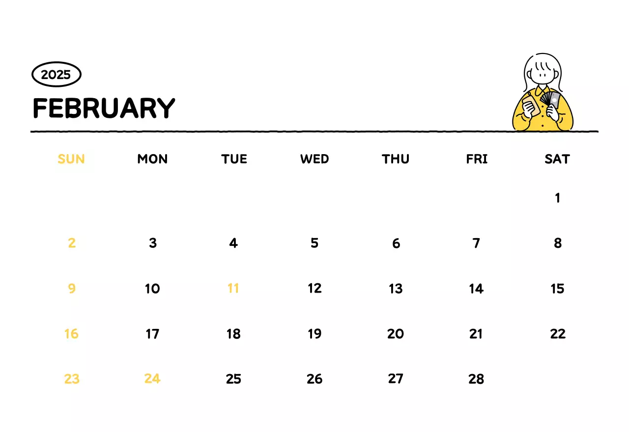 可愛らしい禅風イラストカレンダーカレンダー