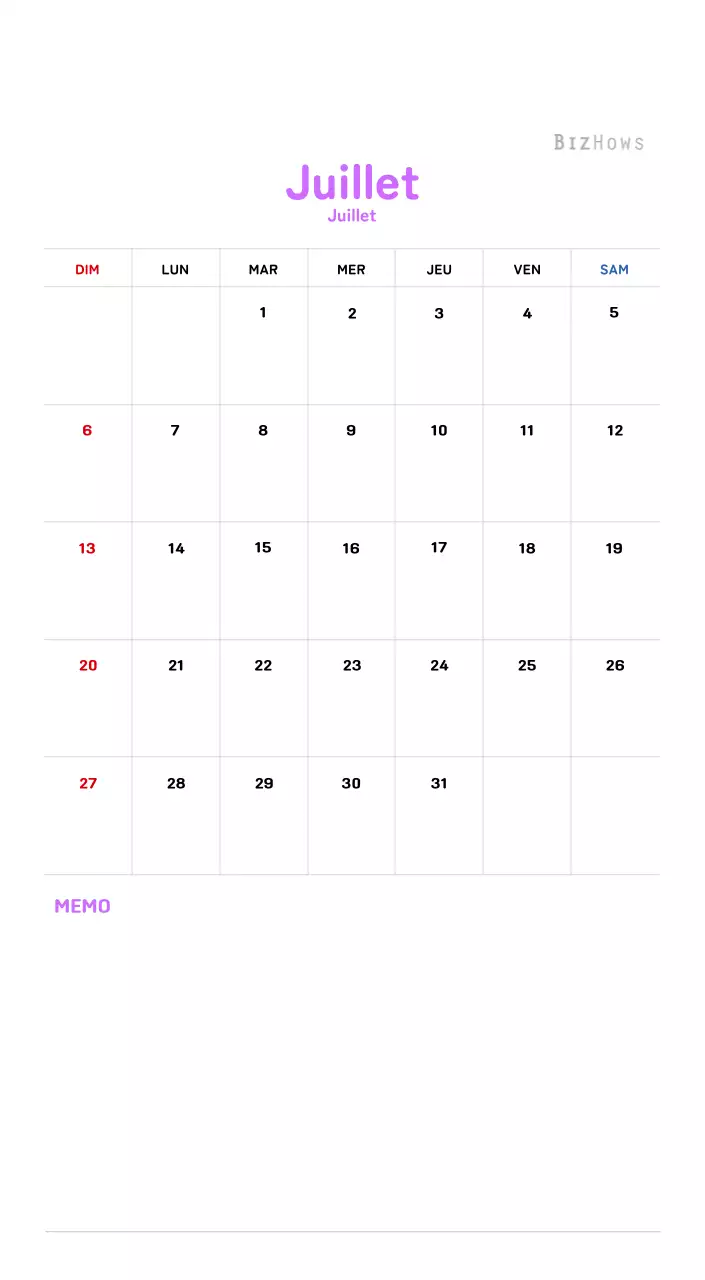 Calendrier du Nouvel An avec illustrations chaleureuses