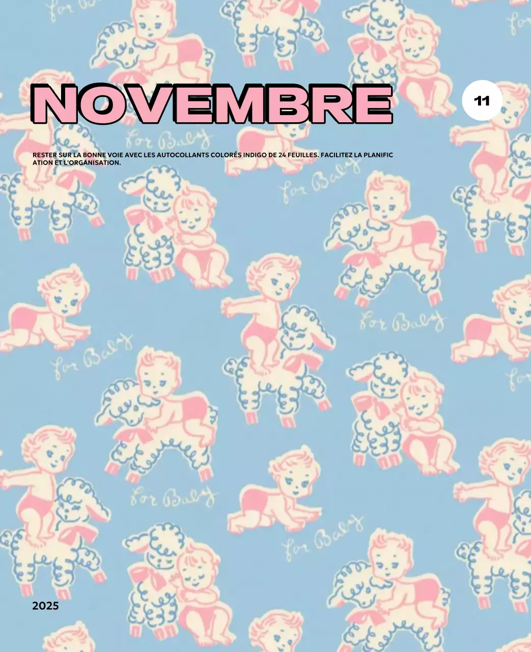 Calendriers colorés avec une variété d'illustrations rétro