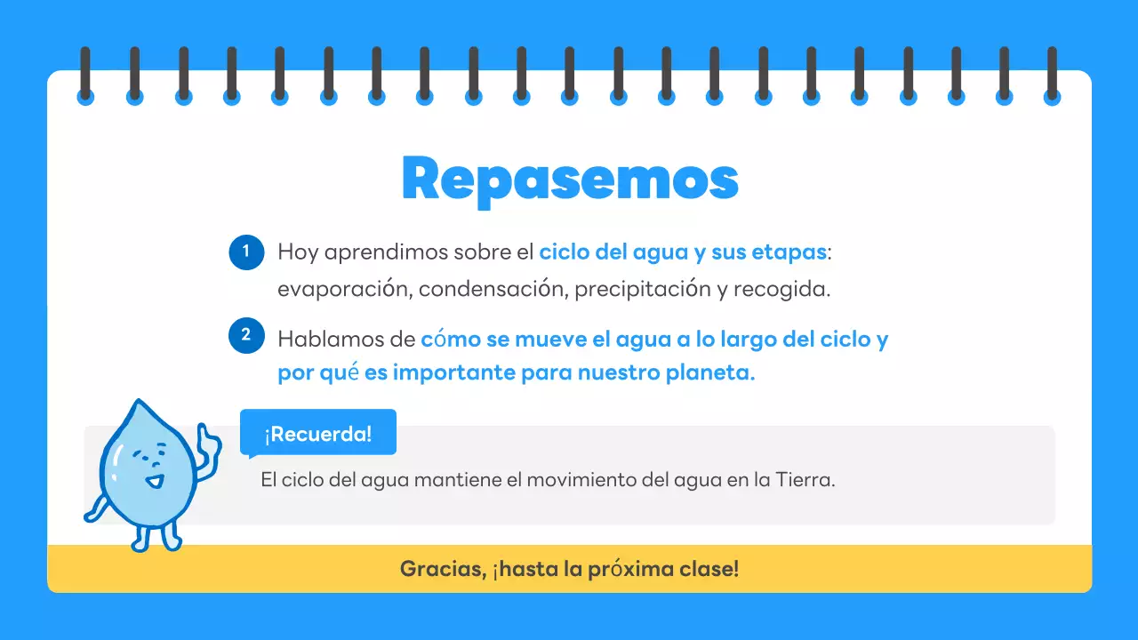 guía científica blue simple