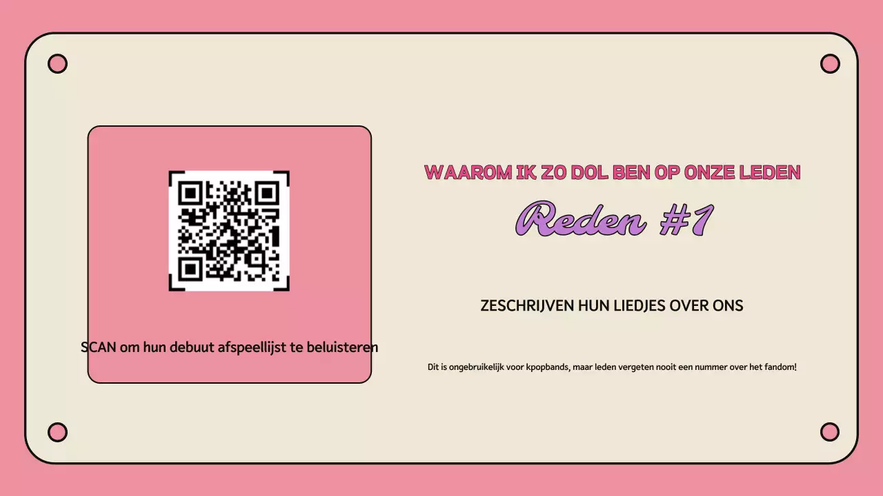 Roze Trendy Fandom Promotie