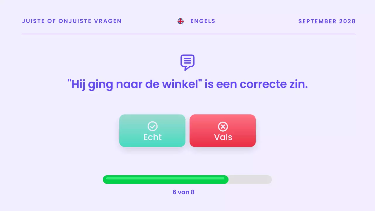 Blauwe moderne quiz aankondigingspresentatie