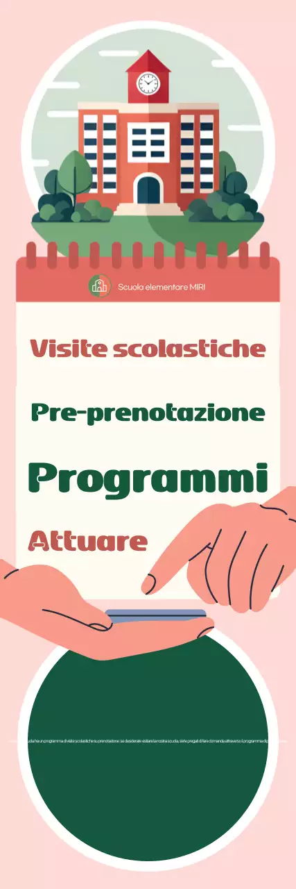 Promozione scolastica semplice rosa