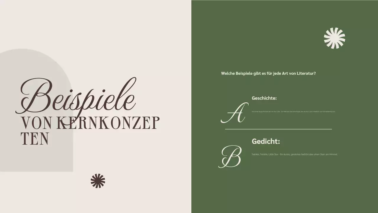 Beige Braun Minimalistische Literatur Kurs Präsentation