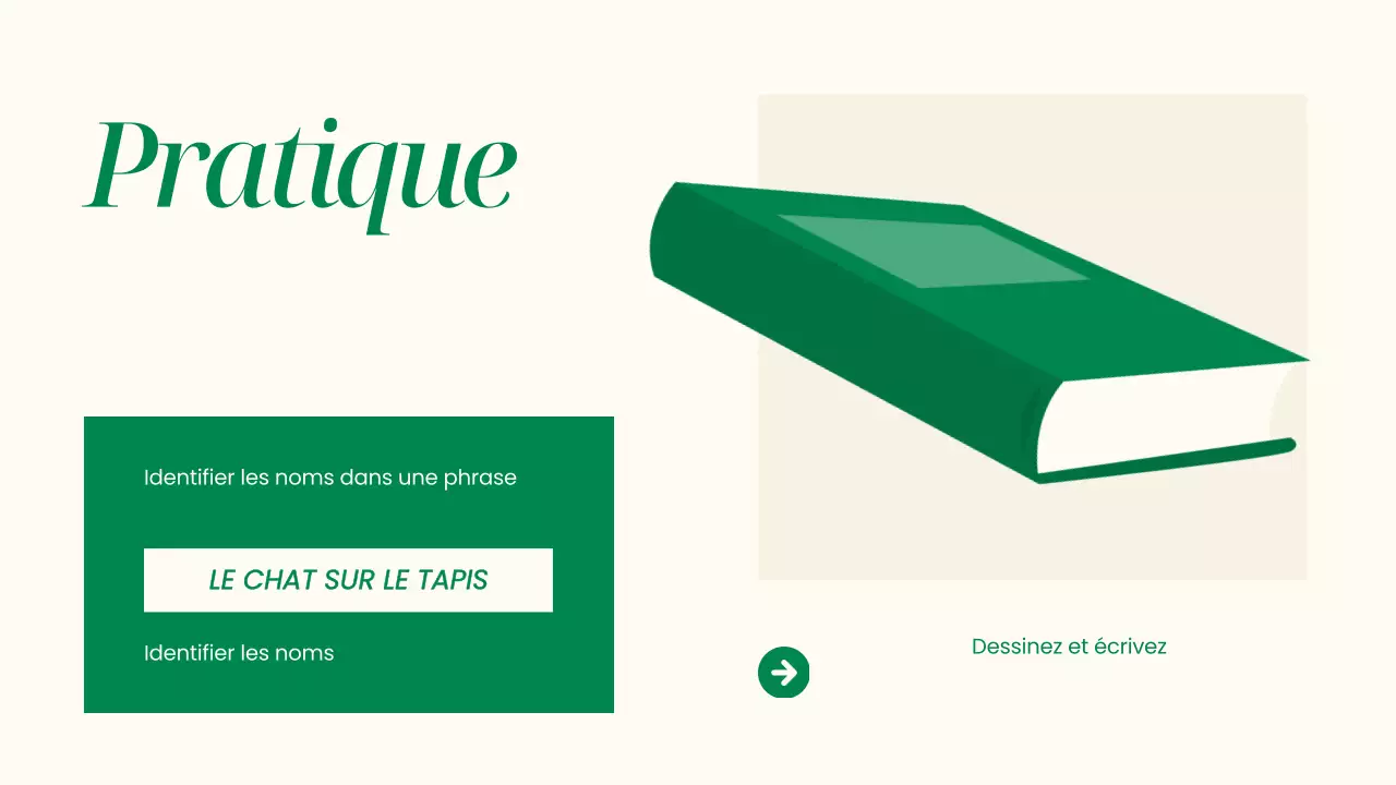 Présentation de la grammaire simple beige et des noms