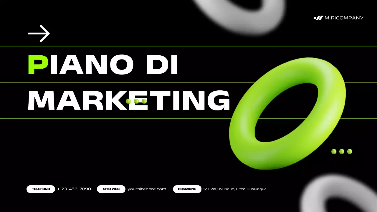 piano di marketing green bold