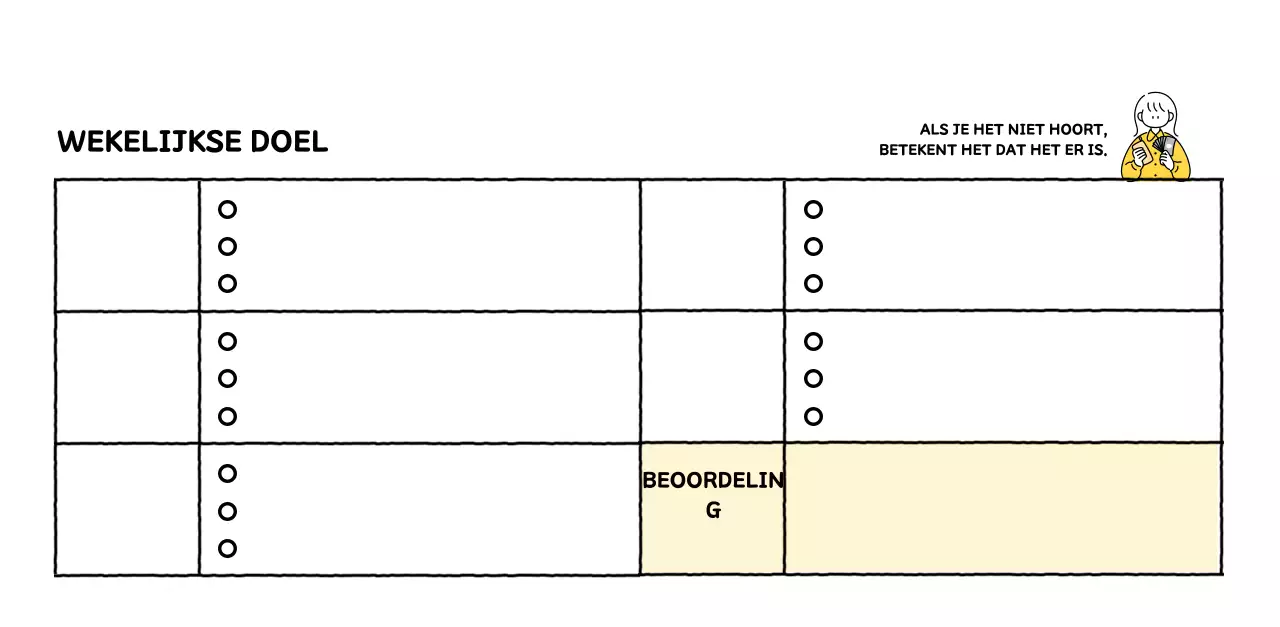 Geïllustreerde kalender met een mooie lijnstijl