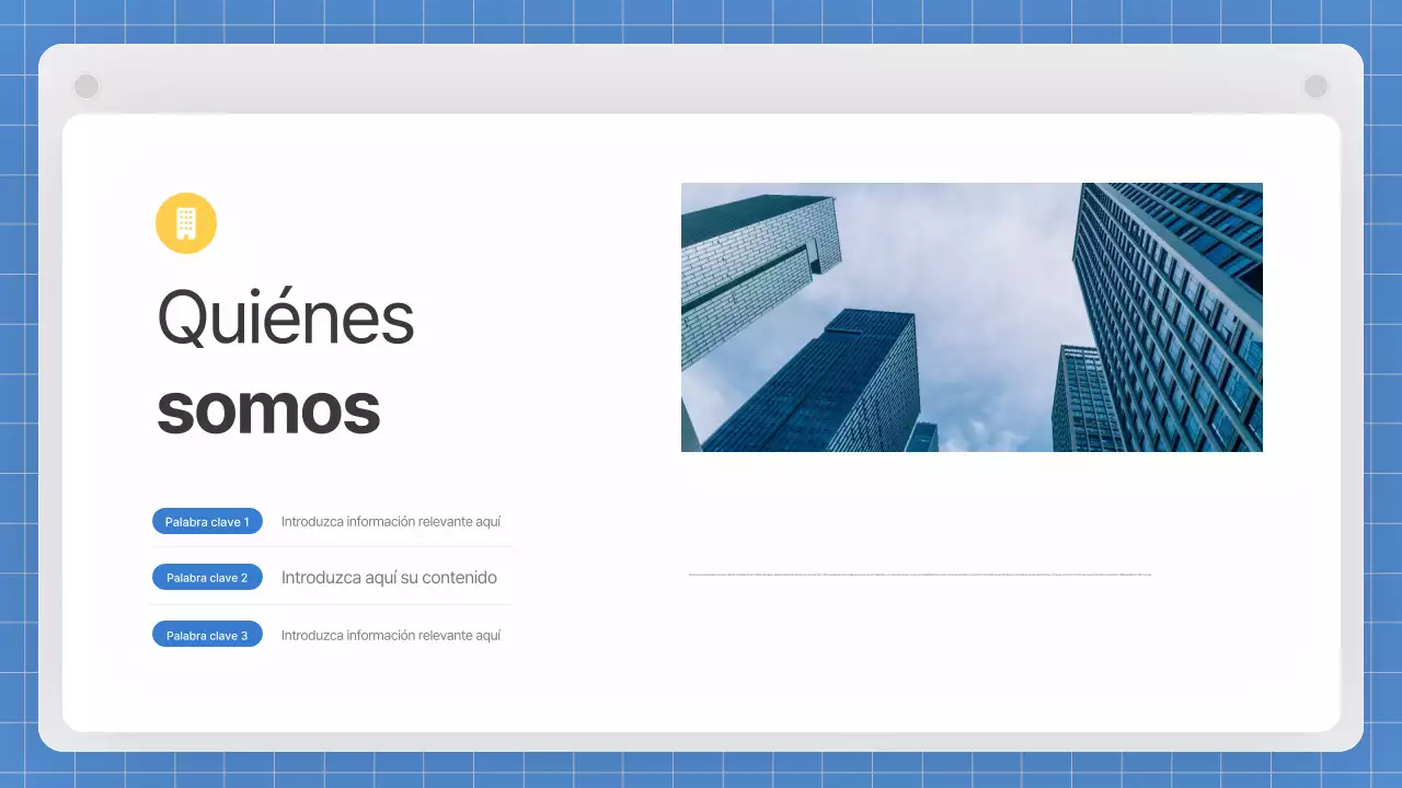 Un plan de negocio gris y limpio