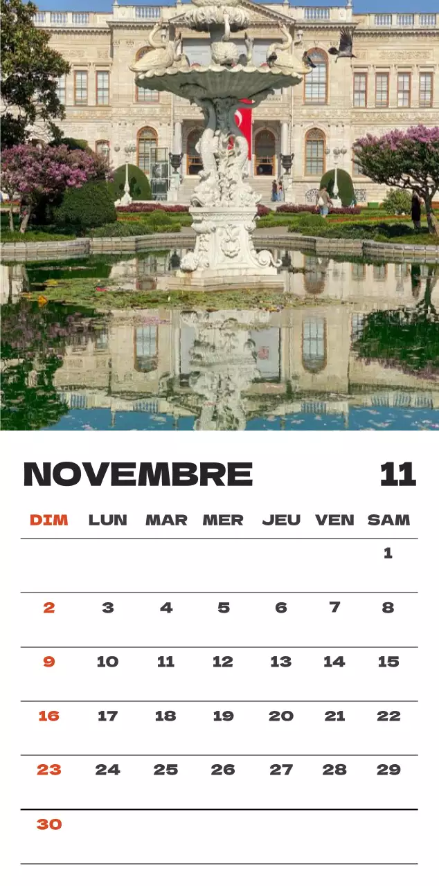 Calendrier de nettoyage des photos du ciel