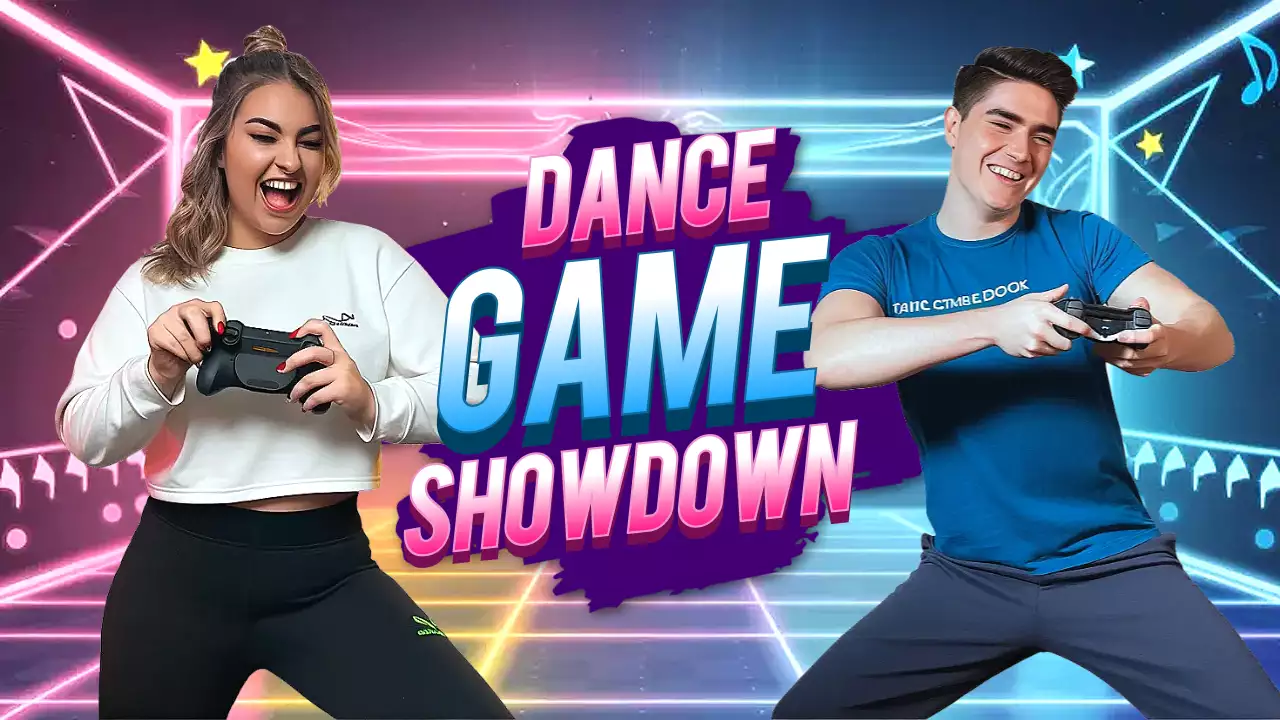 Neon Trendy Dance Promotion YouTube Thumbnail